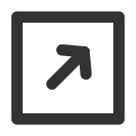 Arrow Up Right Square SVG Icon